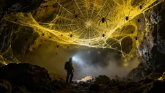 Bir Ev Büyüklüğünde Örümcek Ağı Mağarada Bulundu—İçindeki 111 Bin Örümcek Bilim İnsanlarının İmkânsız Saydığı Şeyi Yaptı